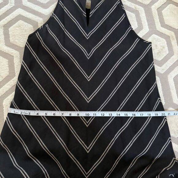 J.Crew Chevron Stripe  Sleeveless Linen Maxi Dress 2 NWOT - Picture 4 of 9